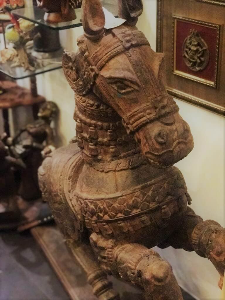 Hundred year Old wooden carved horse