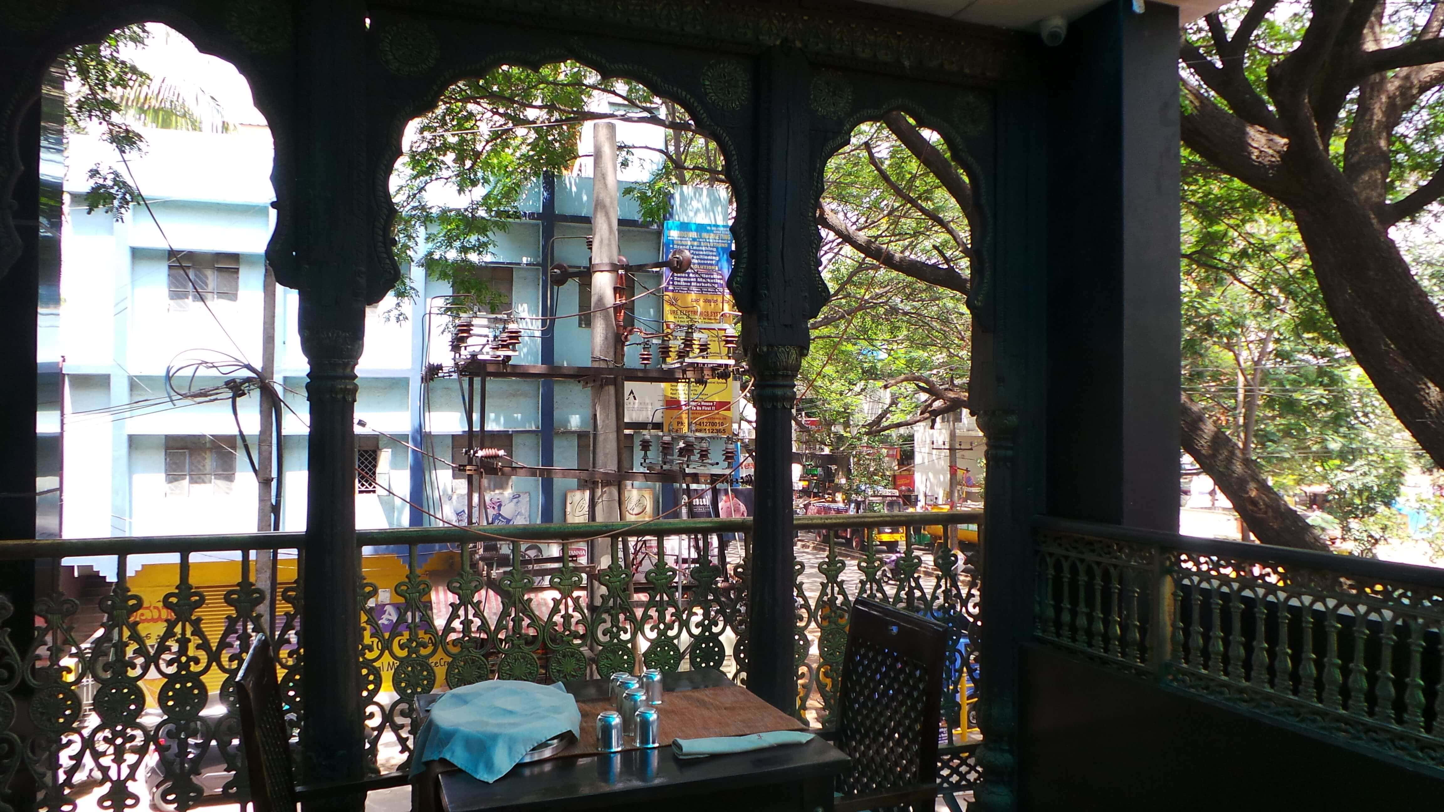 Jharokhas in the open terrace area kesariya, beautiful interiors, desi