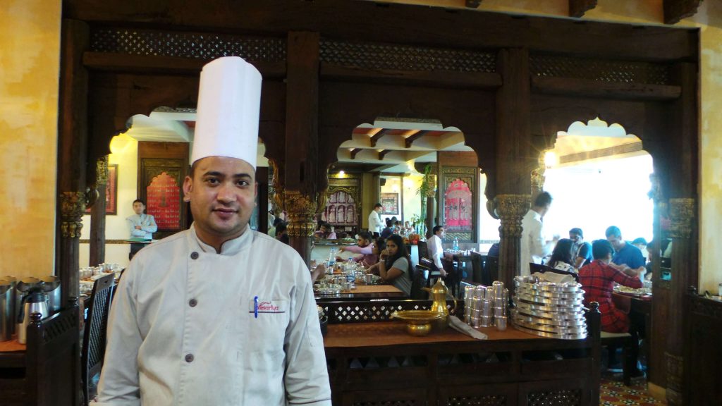 Mr.Manohar, the Maharaj(chef) at Kesariya.