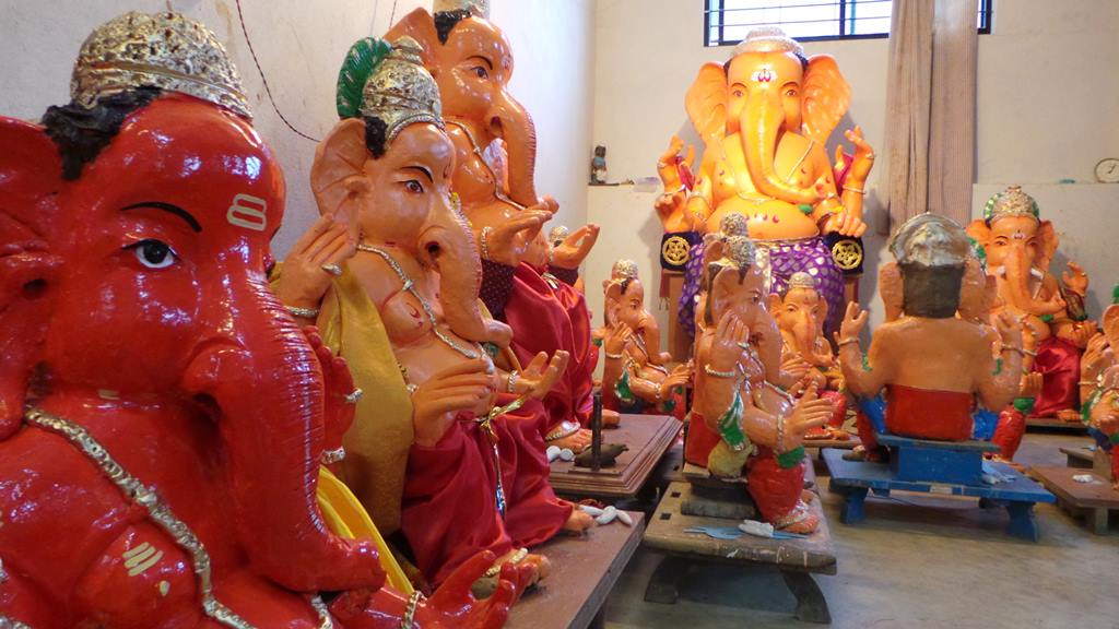 Ganapathi Idols in clay at Mangalore- The Raos family legacy