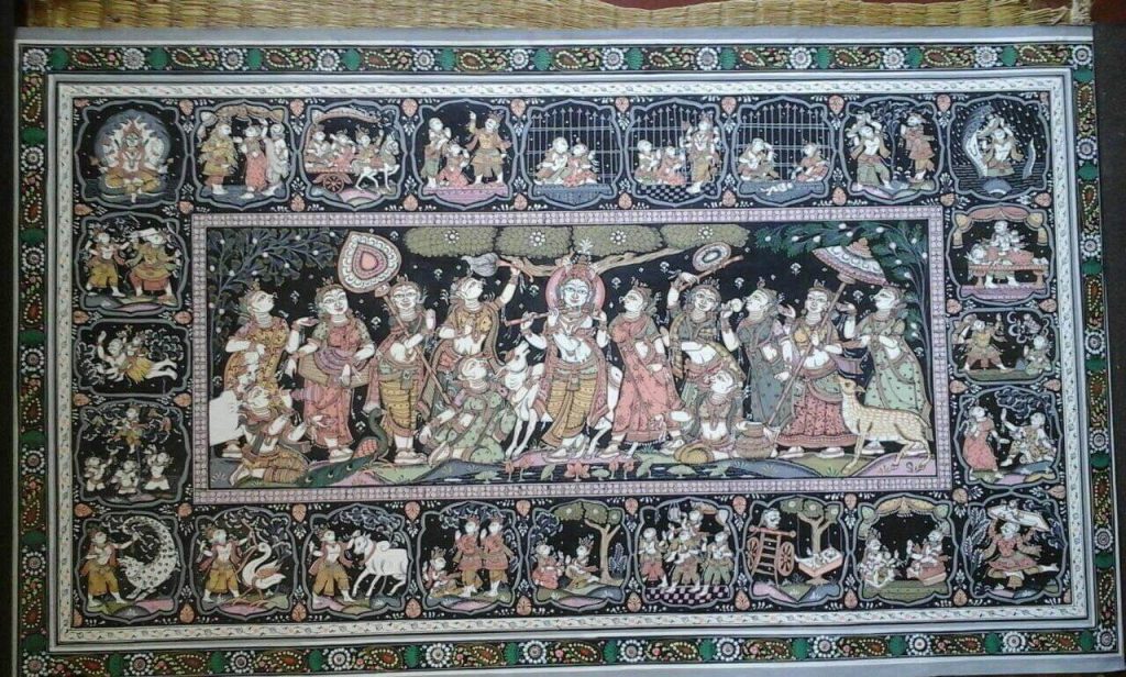 More of black is used in this patachitra