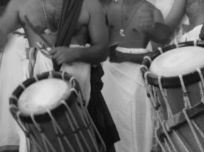 Chendamelam at the Onamotsav Chendamelam