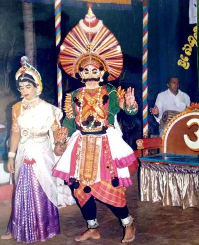 Dr. Manjunath Shetty as Gunasena Banashankari love story in Yakshagana