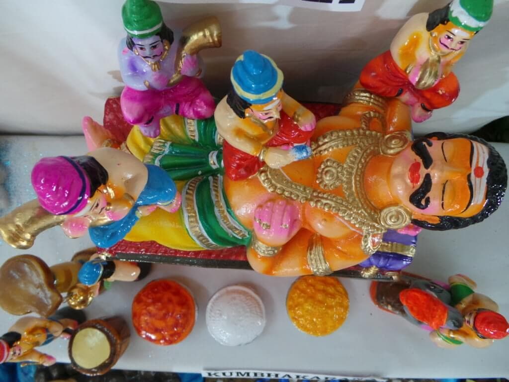 Kumbhakarna in deep sleep Bombehabba at Sankalpa