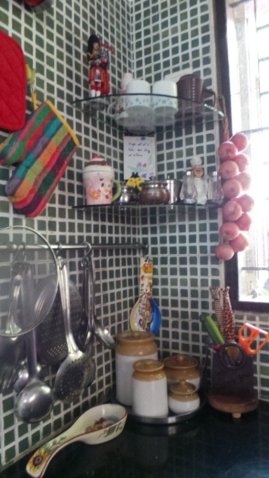 This one's housefull A corner in my Kitchen - Diwali decor