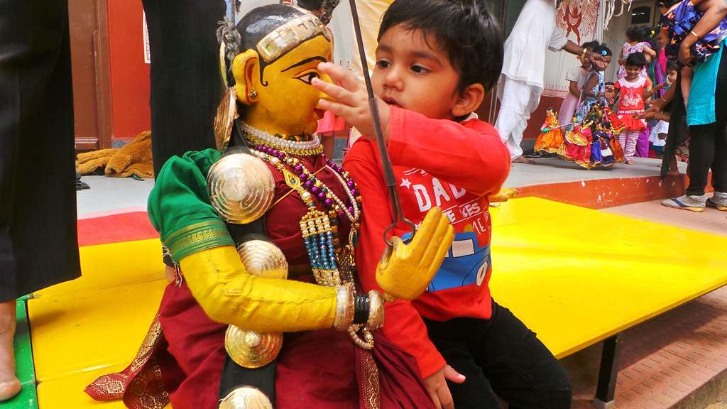 The Puppet show by Rangaputhali at Sankalpa