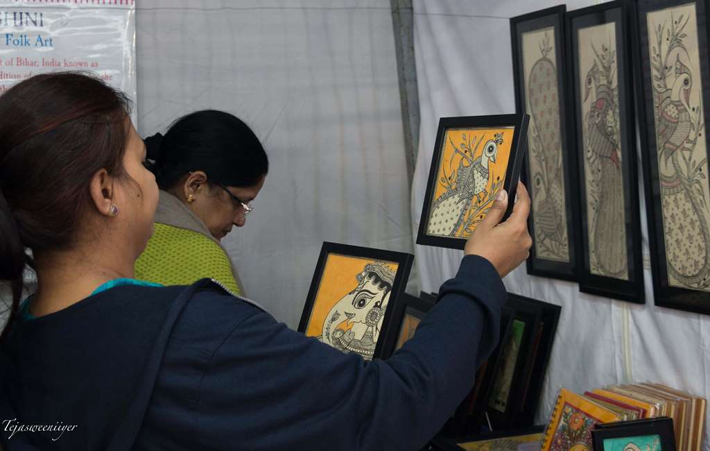 Vidushini Prasad's signature style Madhubani by Vidushini Prasad at A Hundred Hands annual collective