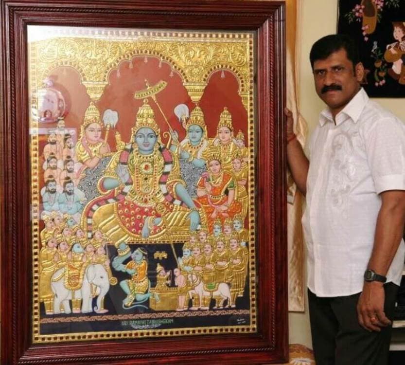 D Sreenivas - Tanjore Artist D Sreenivas - Tanjore Artist