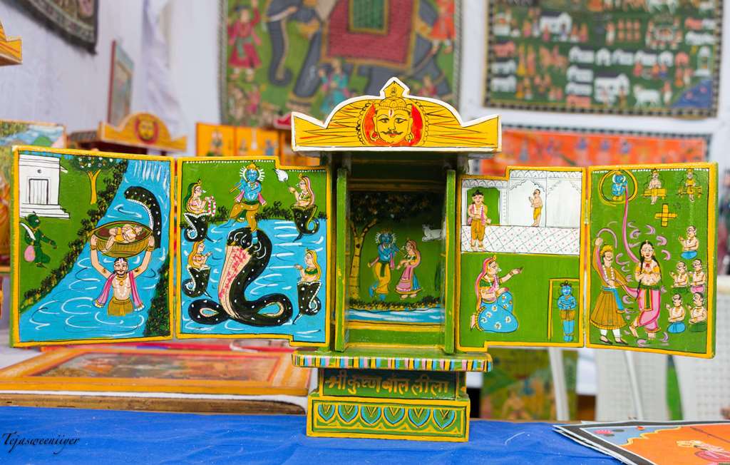 Kaavad from Rajasthan - Krishnas story Kaavad from Rajasthan