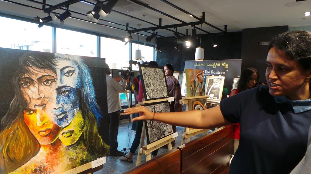 Girija @2flatbrush passionately expressing Draupadi Girija @2flatbrush