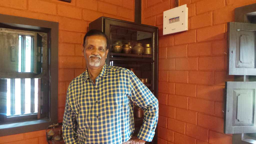 Mr. Krishnamoorthy Bhat at the Heritage Home Mayagundi